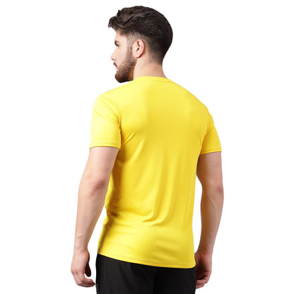 Unpar by SG Round Neck Regular Comfort Fit T-Shirt For Mens & Boys, Yellow | Ideal for Trail Running, Fitness & Training, Jogging, Gym Wear & Fashion Wear