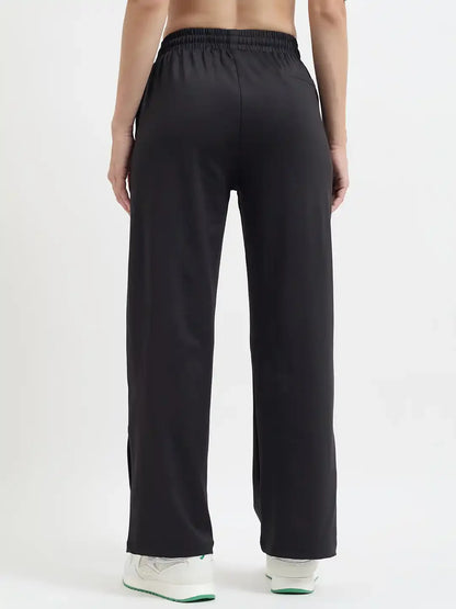 SG H1WTP83461 Women Black Track Pant
