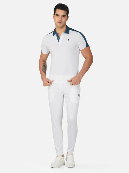 SG Regular Comfort Fit Polo T-Shirt For Mens & Boys, Light Grey/Skyblue & Marble White/Petrol | Ideal for Trail Running, Fitness & Training, Jogging, Gym Wear & Fashion Wear