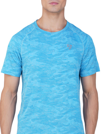 SG Men's Round Neck T-Shirt for Men & Boys | Ideal for Trail Running, Gym Fitness & Training, Jogging, Regular & Fashion Wear
