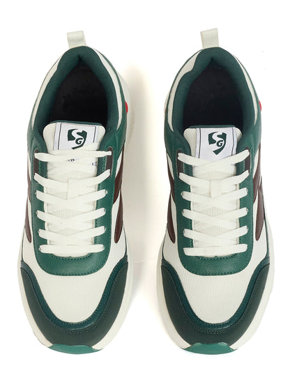 SG ARENA Lifestyle Shoes - Green/White/Brown