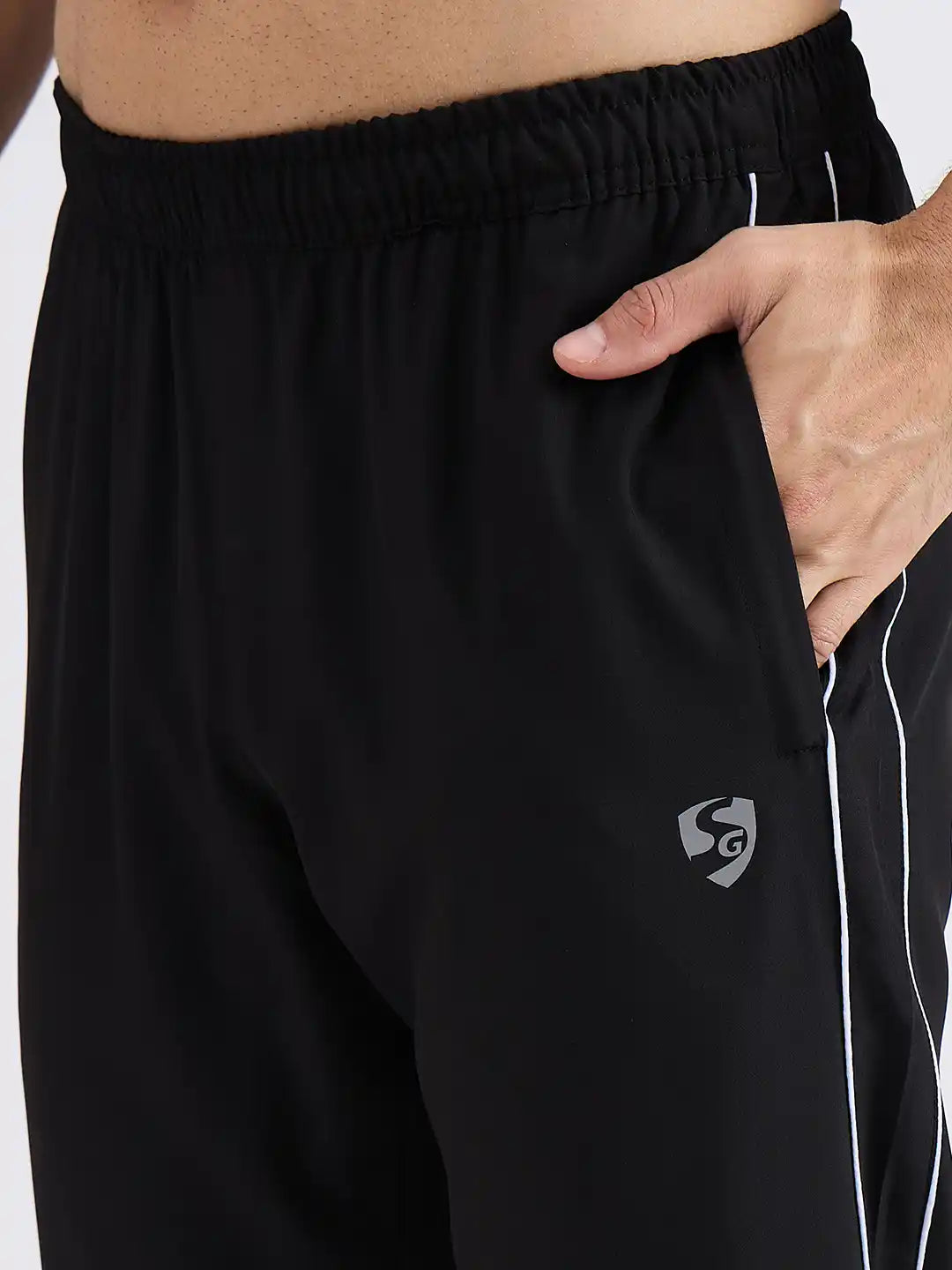 SG H1MTP84012 Men Black Track Pant