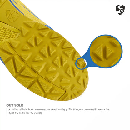 SG CLUB EVO Shoes India Blue/Yellow