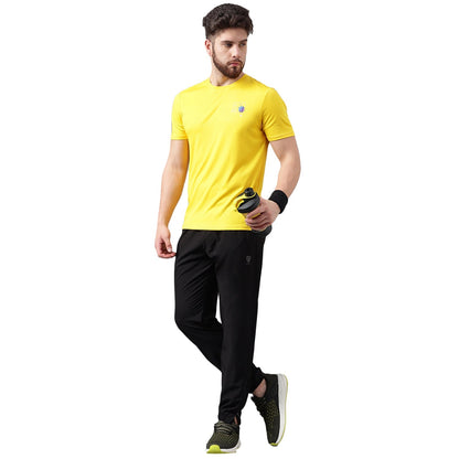 Unpar by SG Round Neck Regular Comfort Fit T-Shirt For Mens & Boys, Yellow | Ideal for Trail Running, Fitness & Training, Jogging, Gym Wear & Fashion Wear