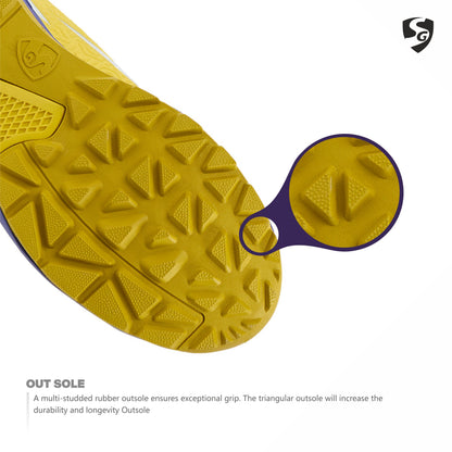 SG CLUB EVO Shoes White/Purple/Yellow