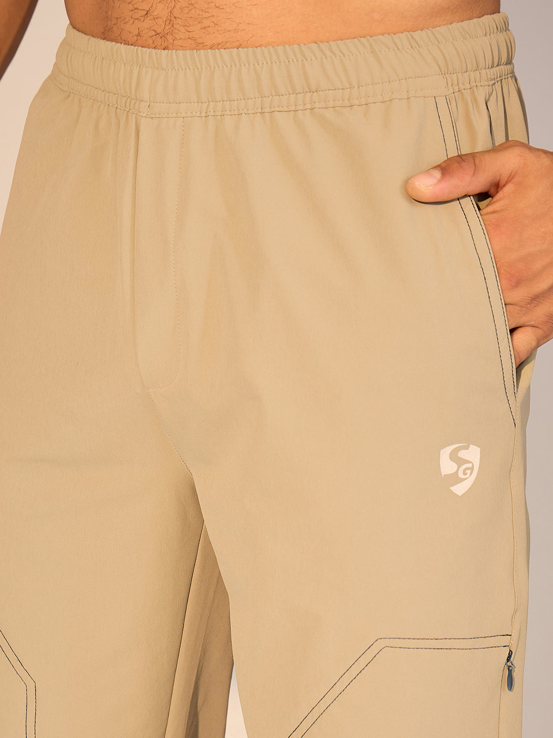 TRACK PANT MEN SG H3MTP8227 KHAKI