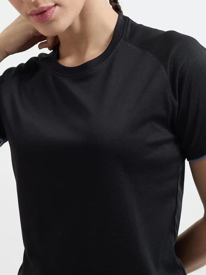 SG H1WT83151 Women Jet Black T-Shirt