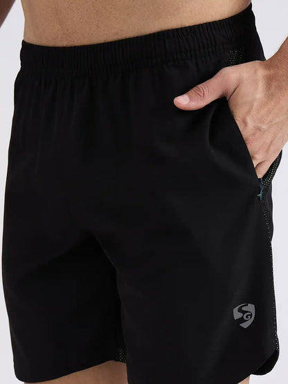 SG H2MS83951 Men Black/Fluro Shorts