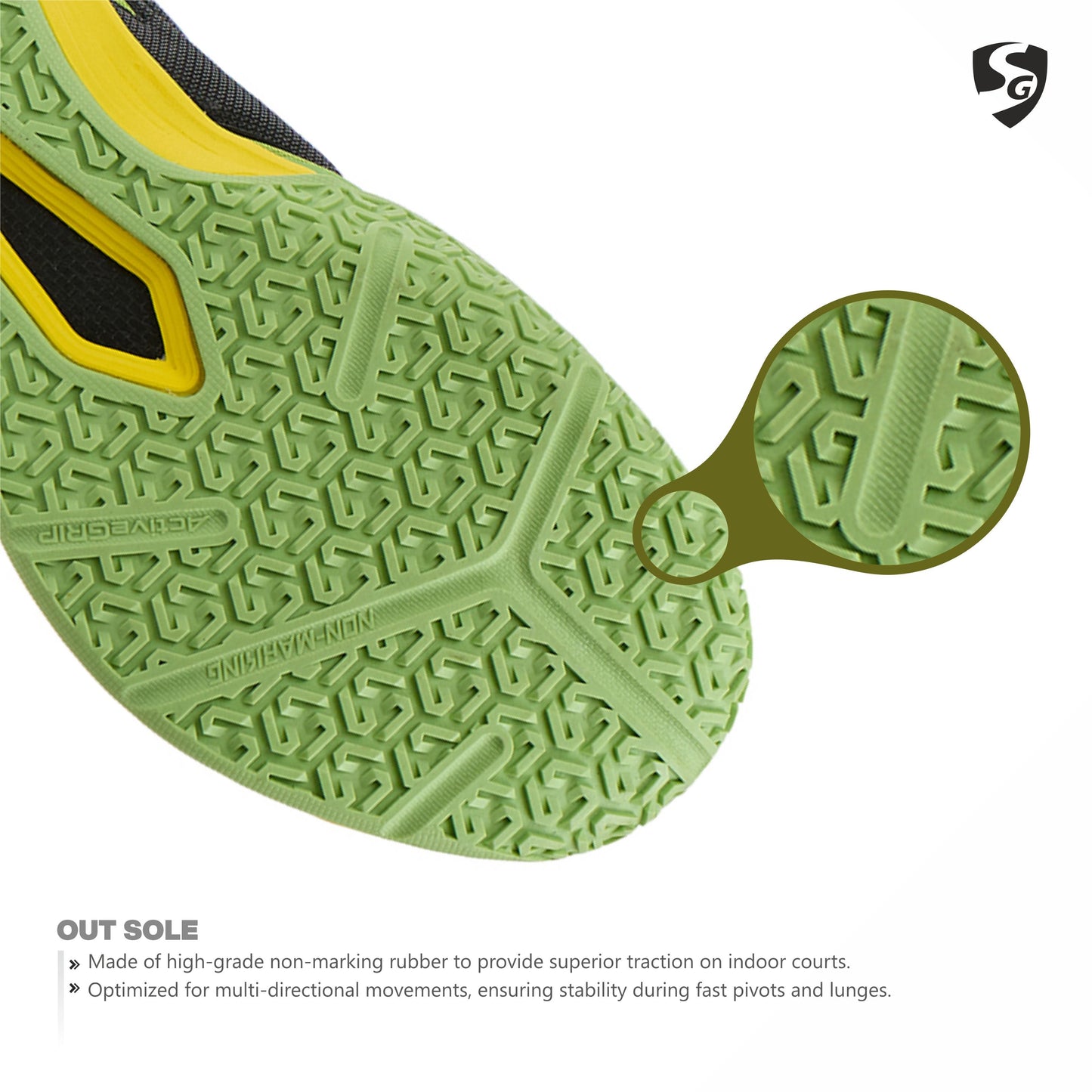 SG RAPTOR Shoes Volt Green/Black