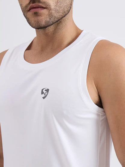 SG H2MV83641 Men White T-Vest