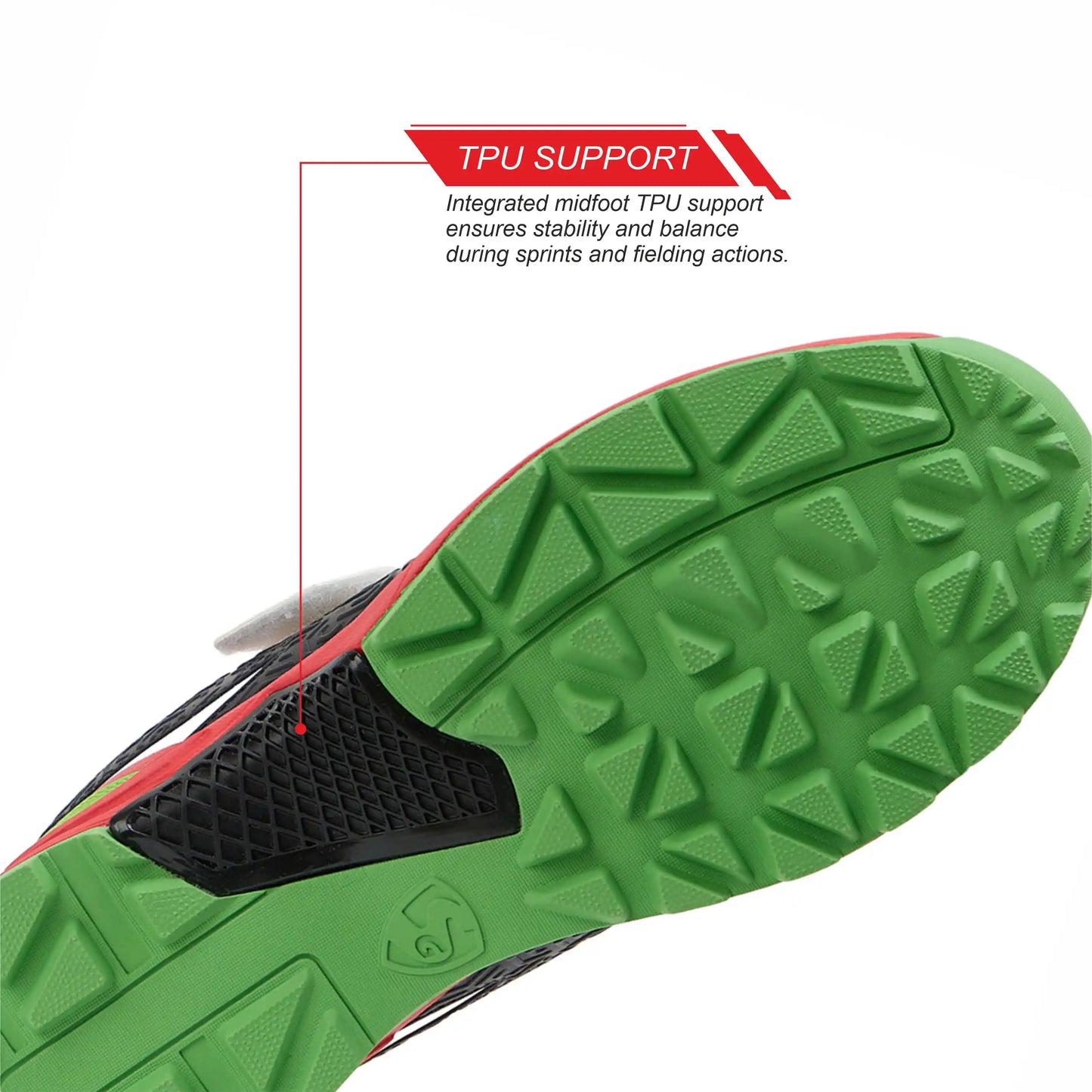 SG CENTURY PACE Shoes White/Red/Lime Green