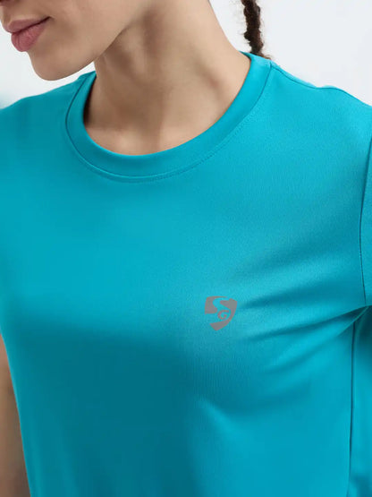 SG H1WT83132 Women Turquoise T-Shirt