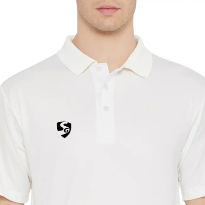 SG Junior Club Half Sleeve Cricket Shirt Whites