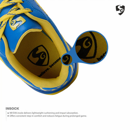 SG CLUB EVO Shoes India Blue/Yellow