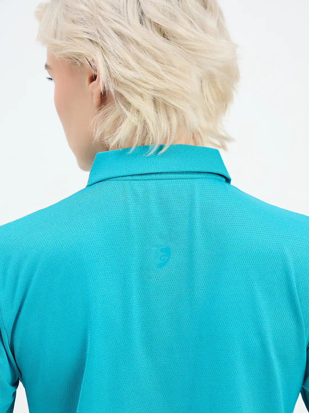 SG H1WP83192 Women Turquoise Polo T-Shirt