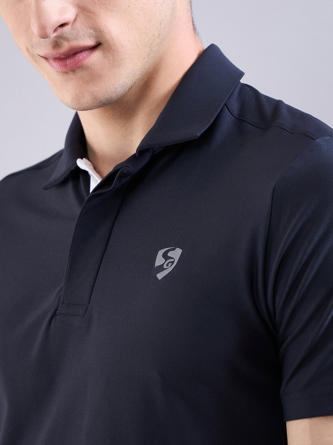 SG Men's Polo T-Shirt Navy Blue