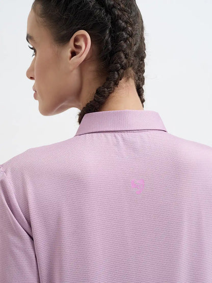 SG H1WP83191 Women Mauve Polo T-Shirt