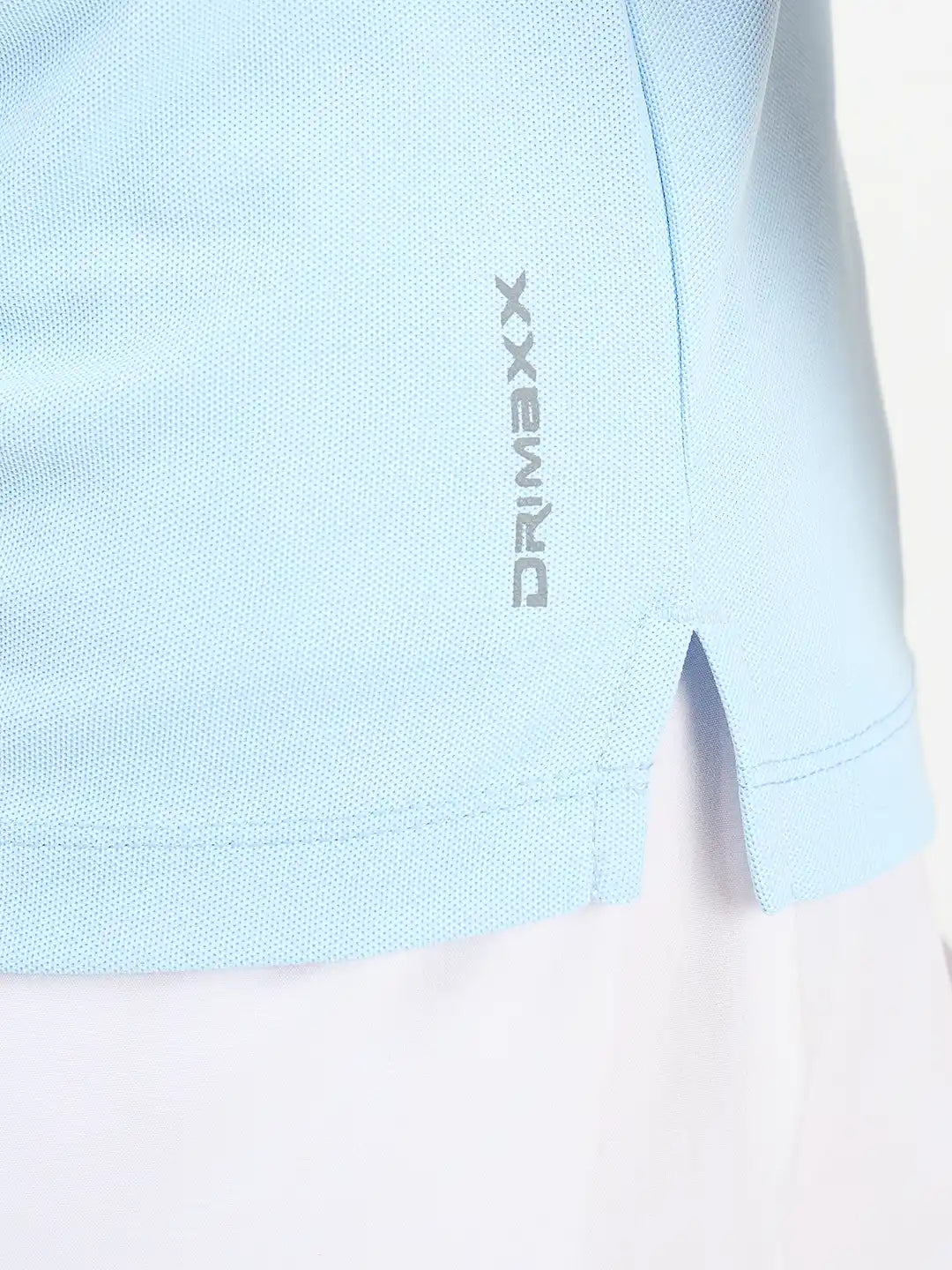 SG H2WP83242 Women Sky Blue/White Polo T-Shirt
