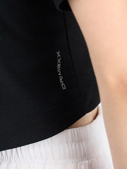 SG H1WP83231 Women Black/White Polo T-Shirt