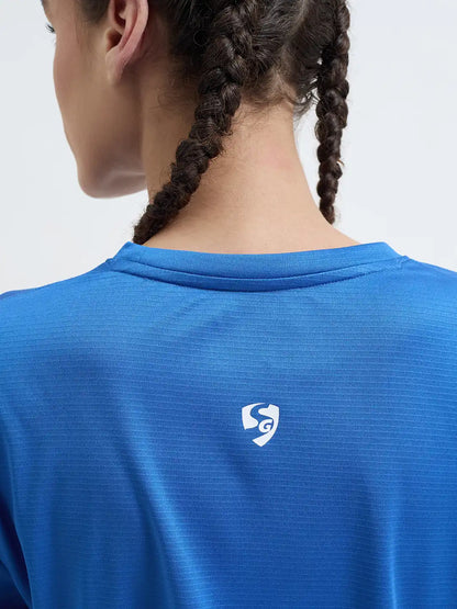 SG H1WT83102 Women Royal Blue T-Shirt