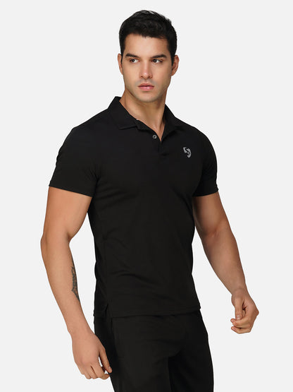 SG Regular Comfort Fit Polo T-Shirt For Mens & Boys, Olive Green, Marble White & Jet Black | Ideal for Trail Running, Fitness & Training, Jogging, Gym Wear & Fashion Wear