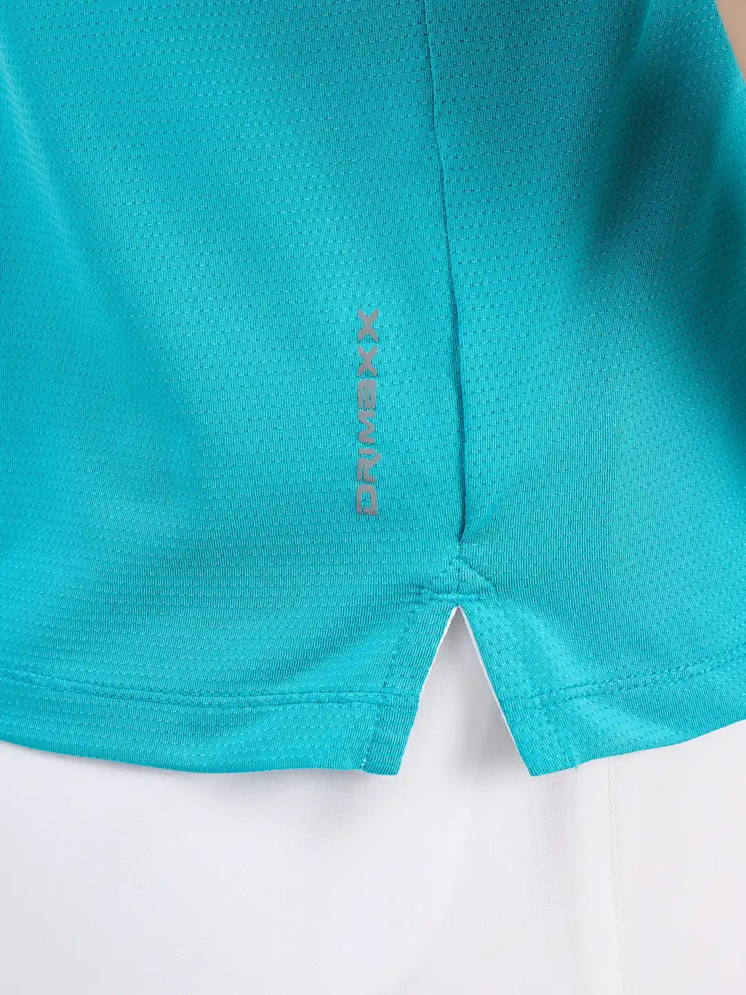SG H1WP83192 Women Turquoise Polo T-Shirt