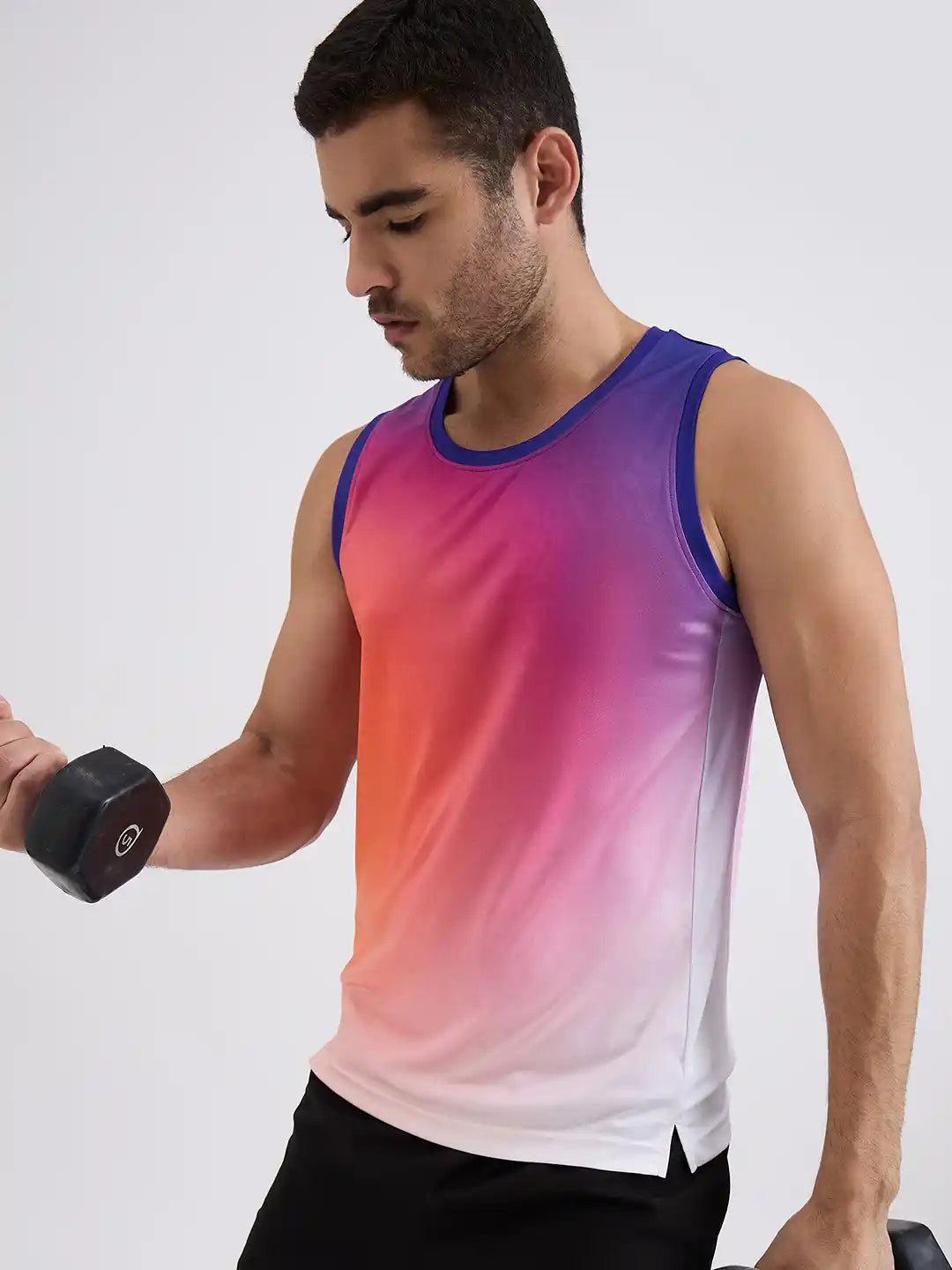 SG H2MV83622 Men Orange Purple T-Vest