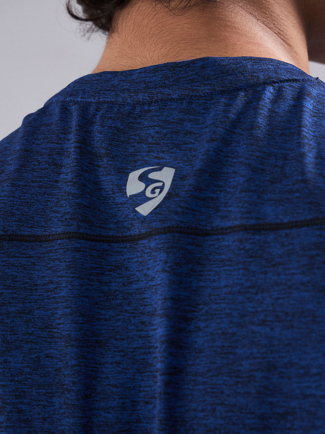 SG Men's T-Vest Melange Blue