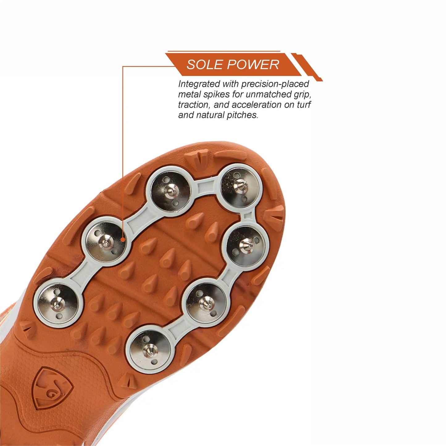 SG Vortex Spikes Shoes Bright Orange