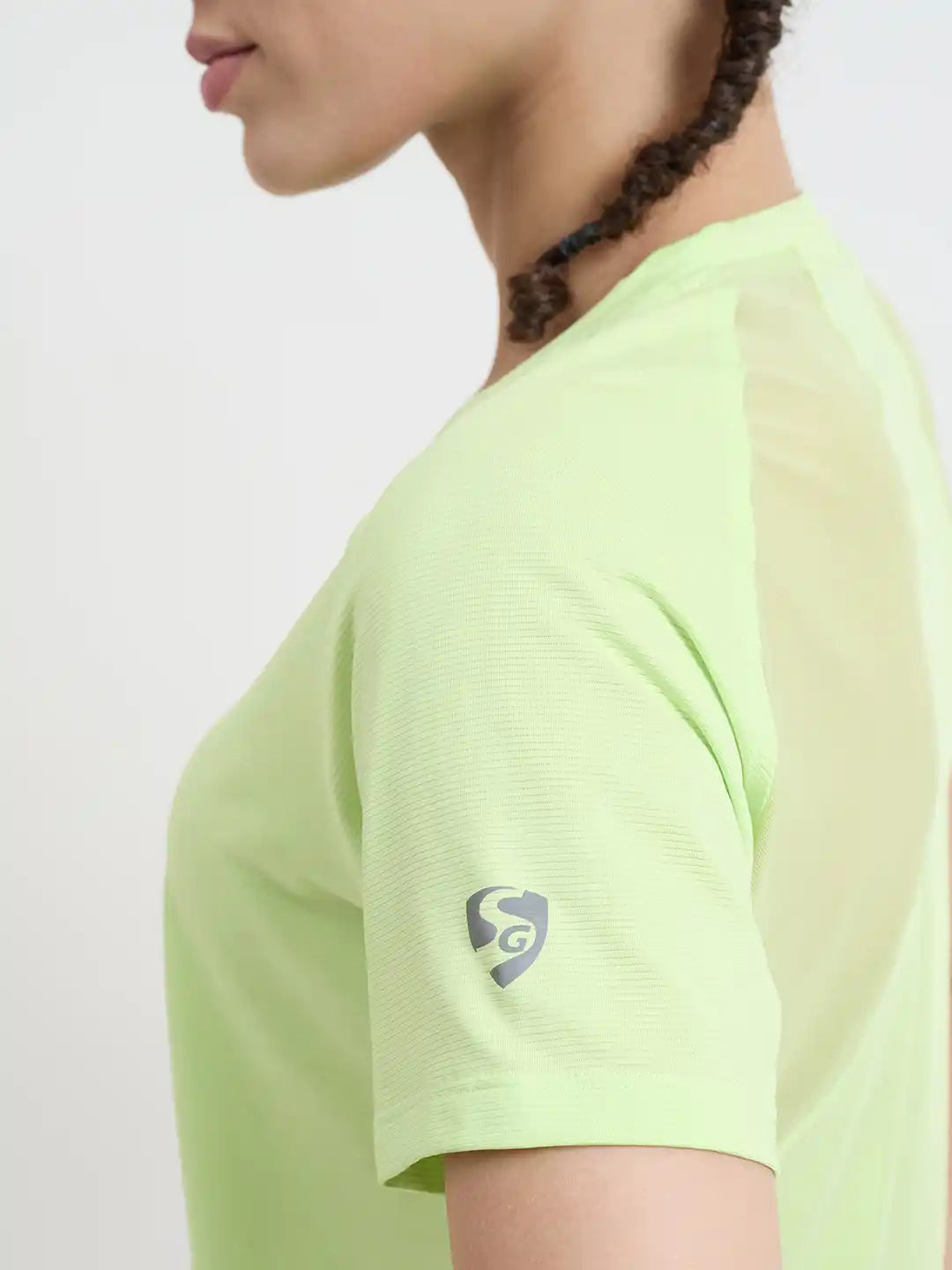 SG H2WT83112 Women Lime Green T-Shirt