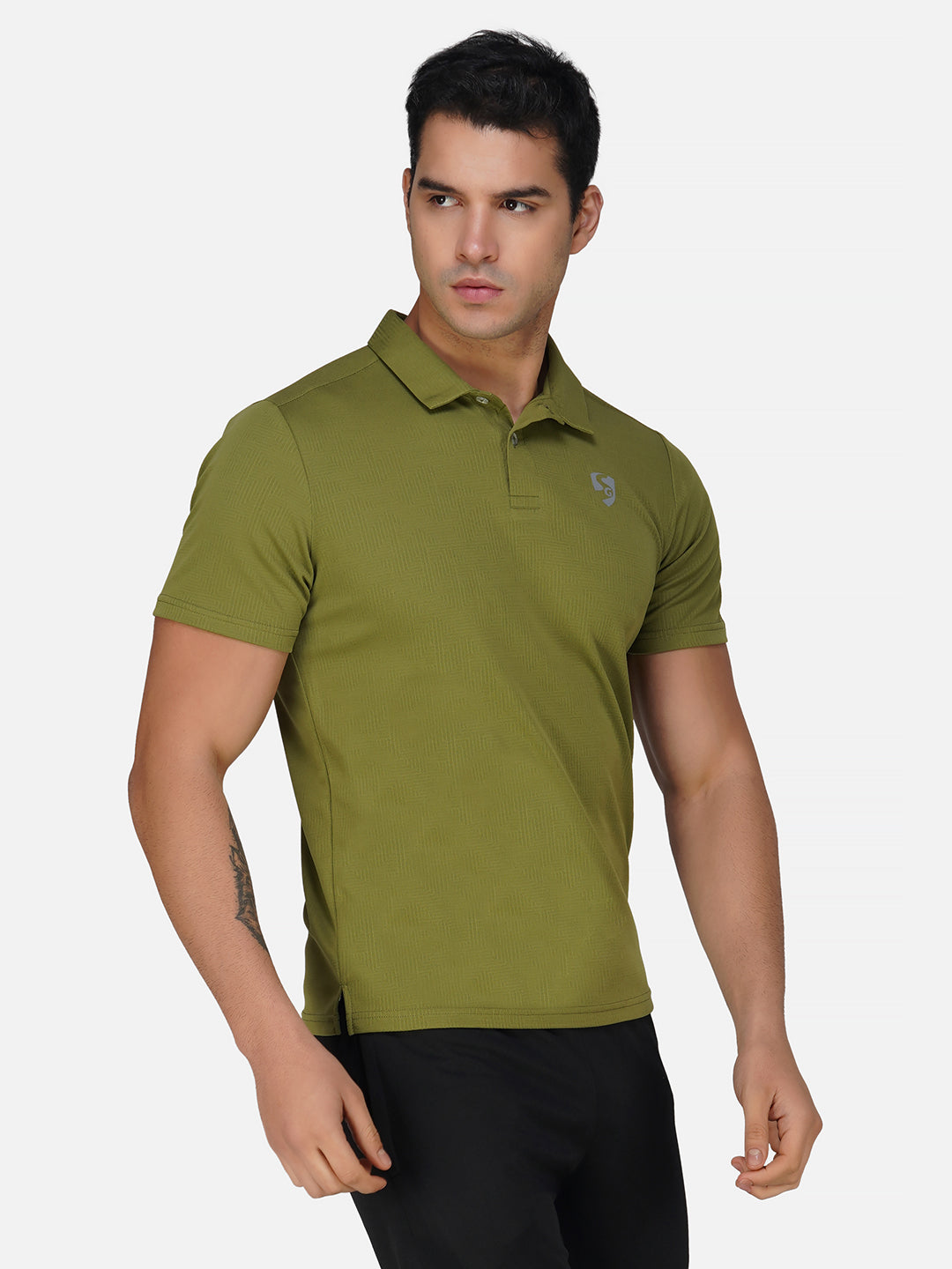 SG Regular Comfort Fit Polo T-Shirt For Mens & Boys, Olive Green, Marble White & Jet Black | Ideal for Trail Running, Fitness & Training, Jogging, Gym Wear & Fashion Wear