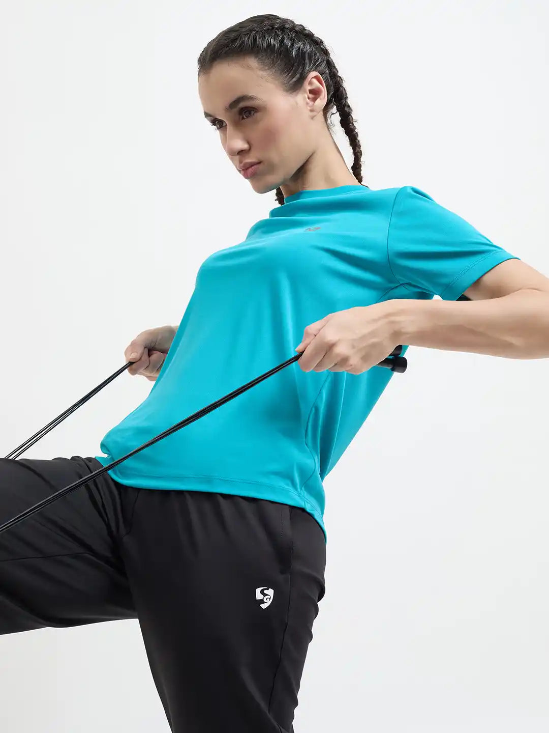 SG H1WT83132 Women Turquoise T-Shirt