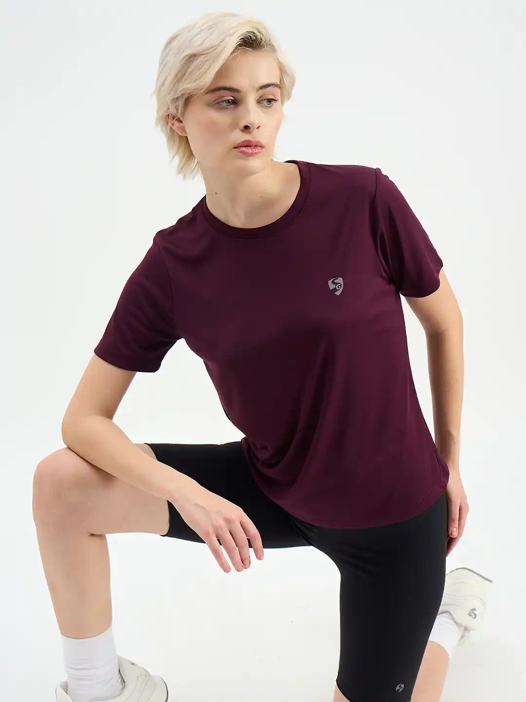 SG H1WT83131 Women Berry T-Shirt