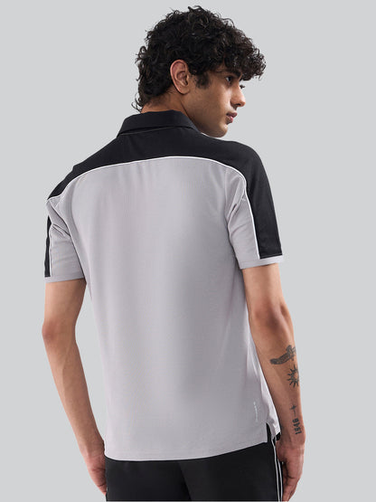 SG Men's Polo T-Shirt Ash/ Black