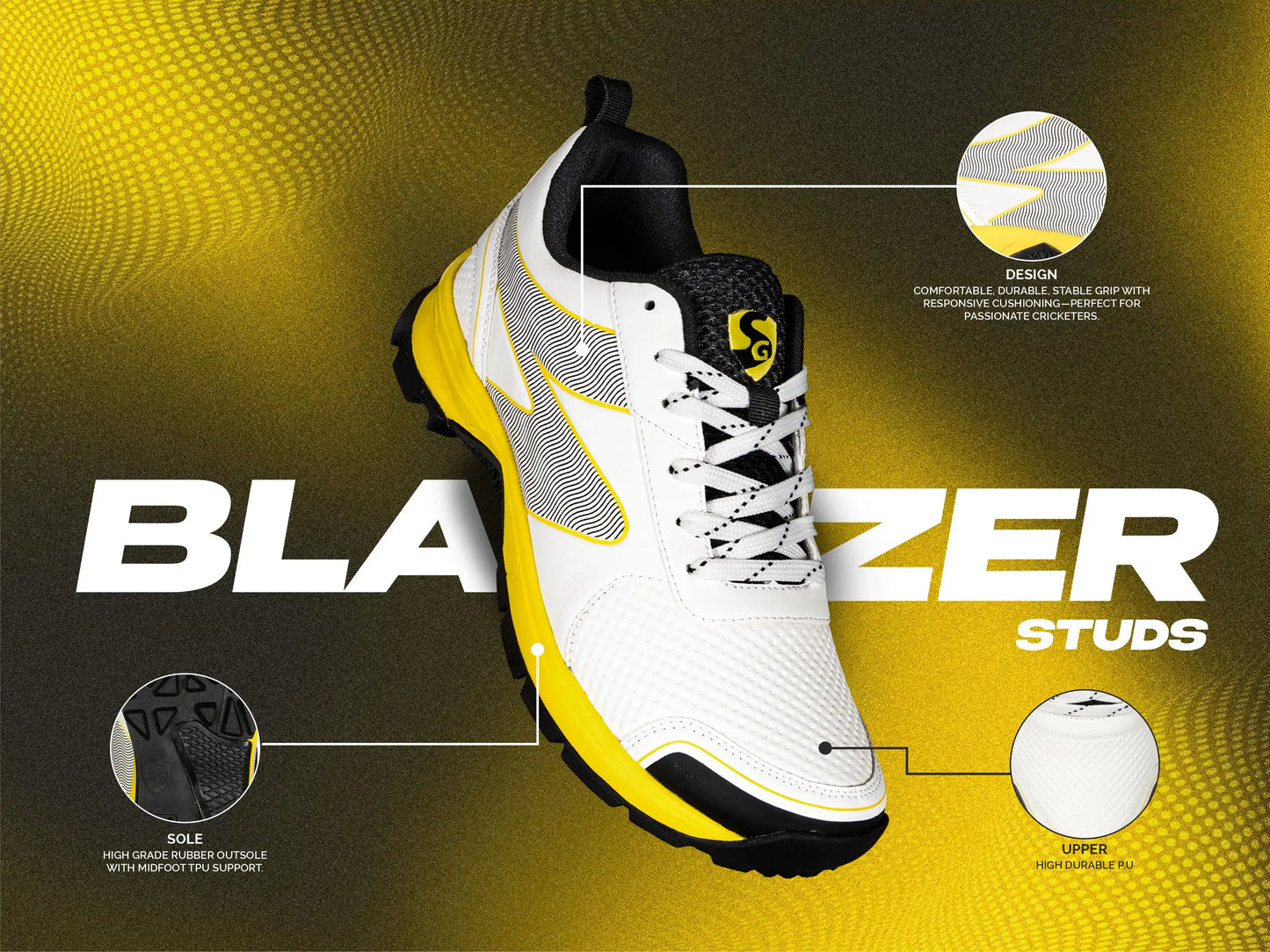 SG Blazer Shoes White/Yellow