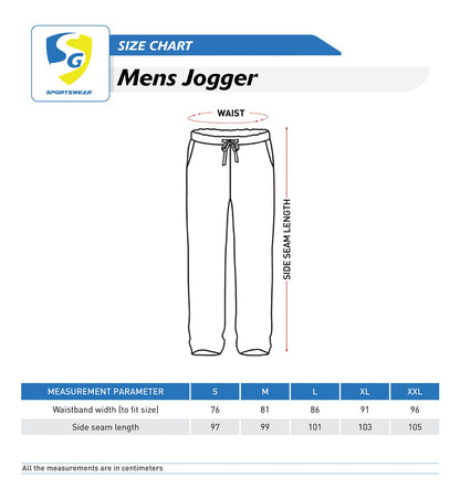 SG Men's Black Jogger | Ideal for Trail Running, Fitness & Training, Jogging, Regular & Fashion Wear