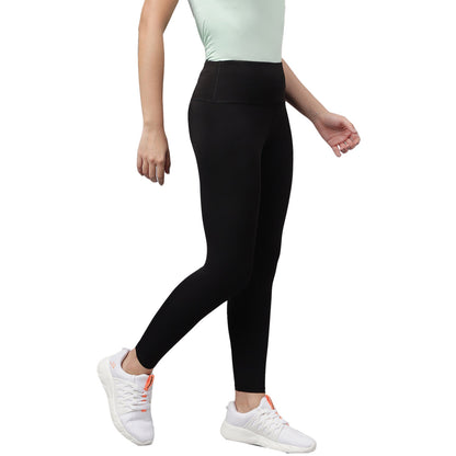 Unpar by SG Regular Comfort Fit Tights For Womens & Girls, Black | Ideal for Trail Running, Fitness & Training, Jogging, Gym Wear & Fashion Wear
