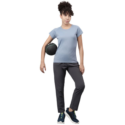 Unpar by SG Round Neck Regular Comfort Fit T-Shirt For Womens & Girls, Blue | Ideal for Trail Running, Fitness & Training, Jogging, Gym Wear & Fashion Wear