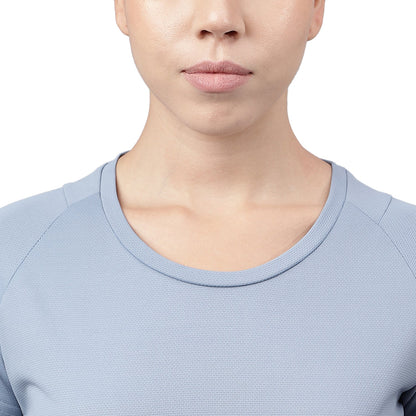 Unpar by SG Round Neck Regular Comfort Fit T-Shirt For Womens & Girls, Blue | Ideal for Trail Running, Fitness & Training, Jogging, Gym Wear & Fashion Wear