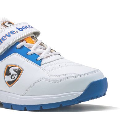 SG CENTURY 6.0 Cricket - Sleek Design in White/Royal Blue/Orange for Optimal Performance