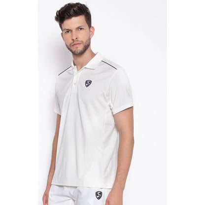 SG Junior Century Half Sleeve Cricket Shirt Whites