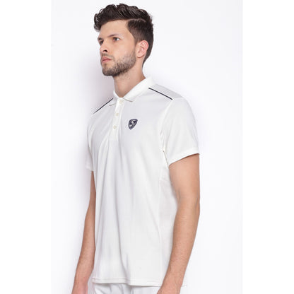 SG Junior Century Half Sleeve Cricket Shirt Whites