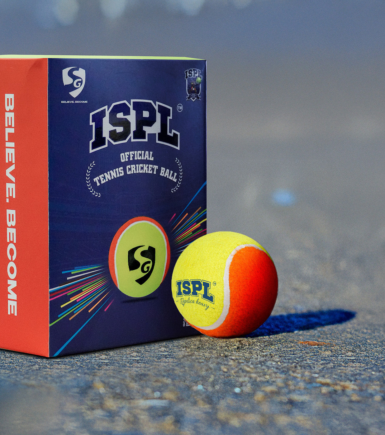 SG X ISPL Heavy Replica Tennis Ball (PACK OF 3)
