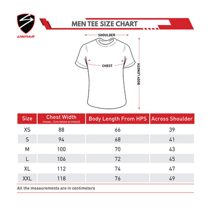 Unpar by SG Round Neck Regular Comfort Fit T-Shirt For Mens & Boys, Navy Blue | Ideal for Trail Running, Fitness & Training, Jogging, Gym Wear & Fashion Wear