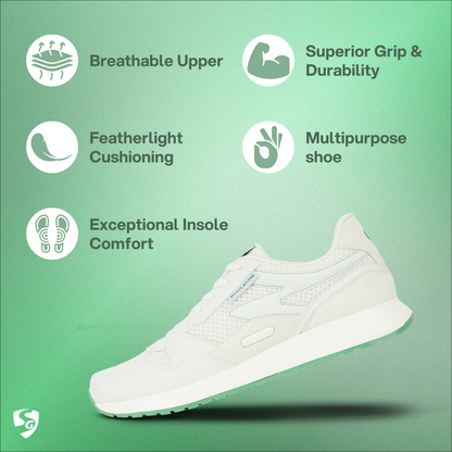 SG COSMOS Lifestyle Shoes - White/Green
