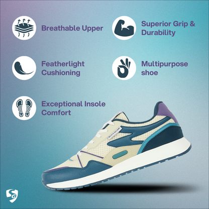 SG COSMOS Lifestyle Shoes - Blue/Beige