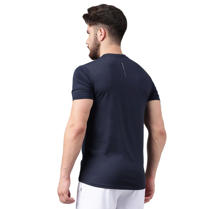 Unpar by SG Round Neck Regular Comfort Fit T-Shirt For Mens & Boys, Navy Blue | Ideal for Trail Running, Fitness & Training, Jogging, Gym Wear & Fashion Wear