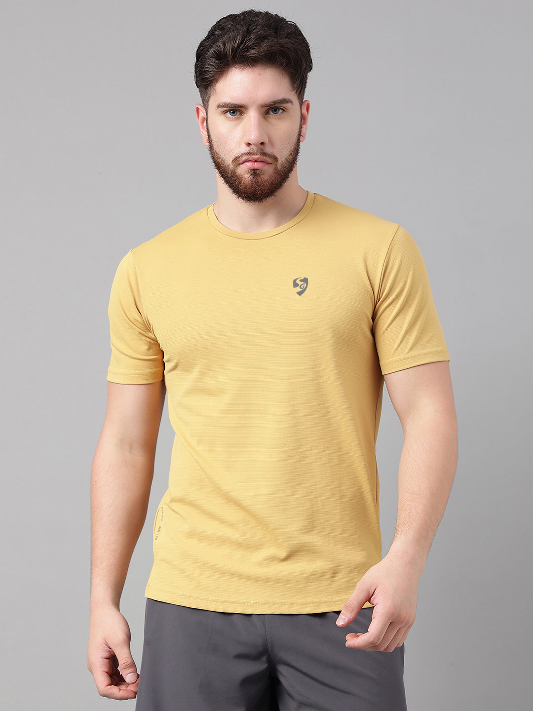 SG Men's Round Neck Teal T-Shirt | Ideal for Trail Running, Fitness & Training, Jogging, Regular & Fashion Wear