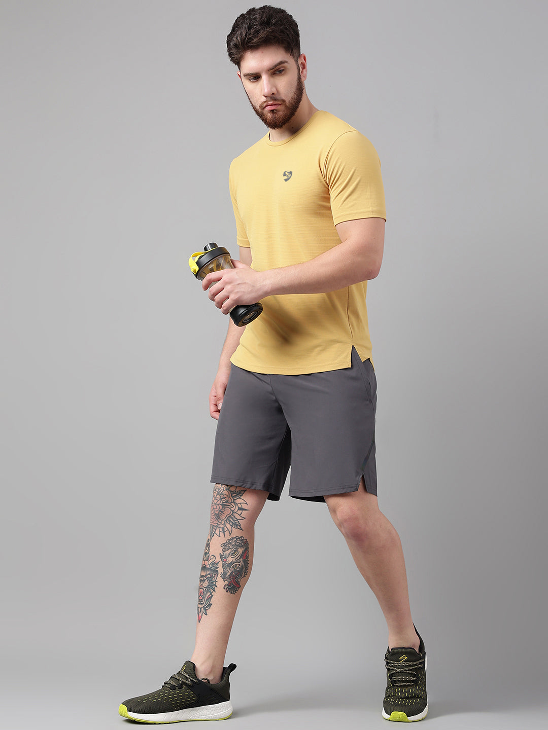 SG Men's Round Neck Teal T-Shirt | Ideal for Trail Running, Fitness & Training, Jogging, Regular & Fashion Wear