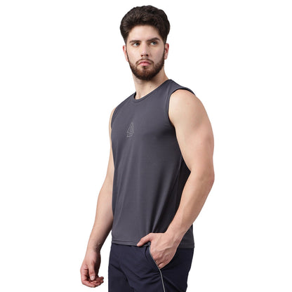 Unpar by SG Round Neck Regular Comfort Fit Vest For Mens & Boys, Grey | Ideal for Trail Running, Fitness & Training, Jogging, Gym Wear & Fashion Wear
